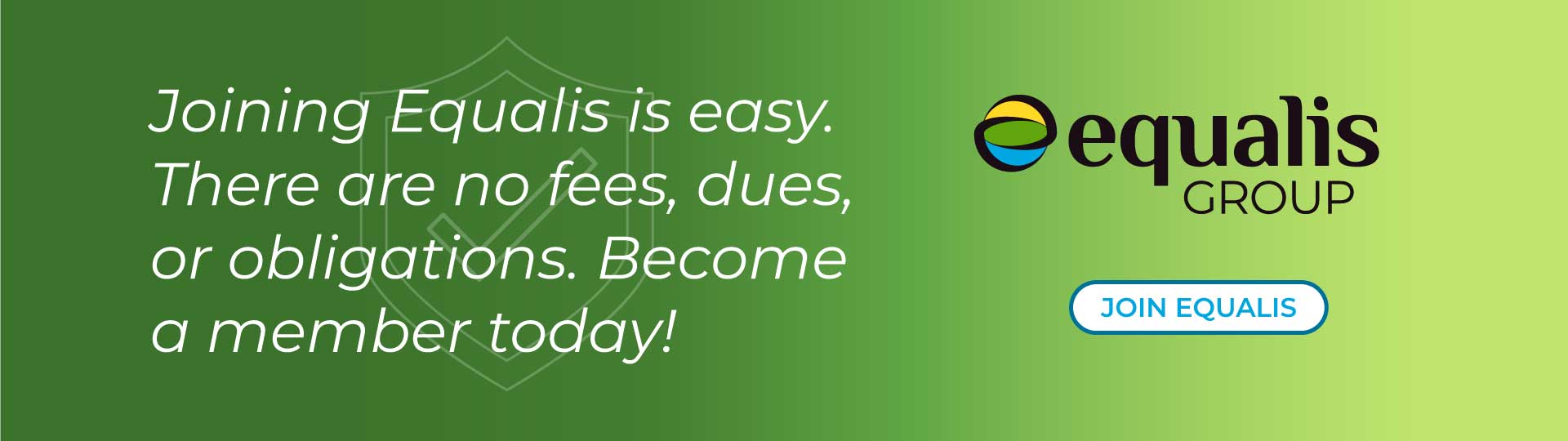 Click to visit Equalis Group's Join Page. Cooperative purchasing made easy. There are no fees, dues, or obligations to become a member.