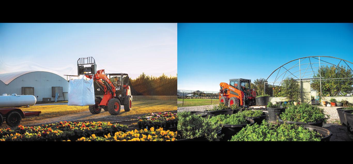 Kubota Forklifts at Plant Nursery Kubota Forklifts at Plant Nursery