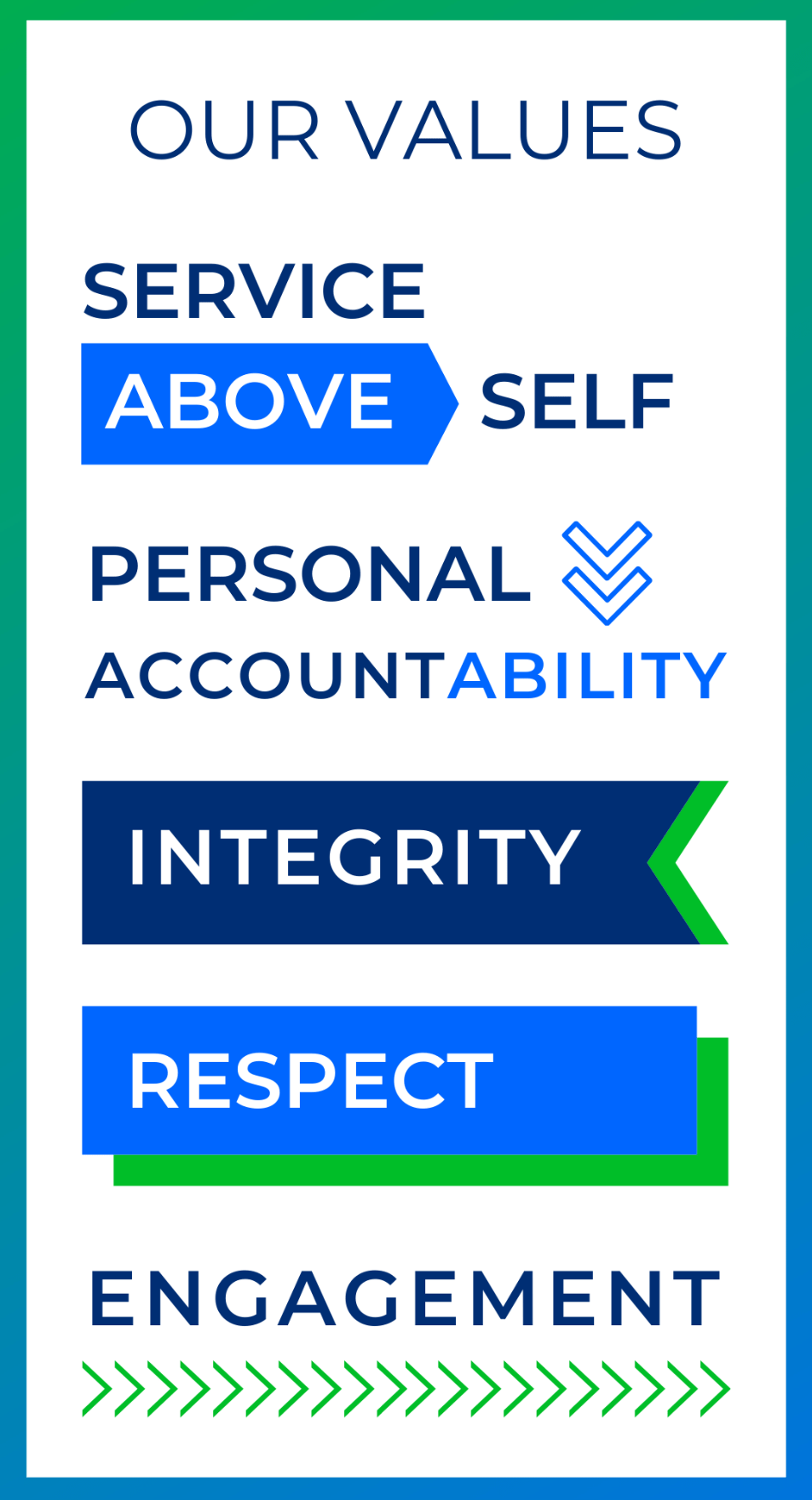HES Facilities Management Our Values